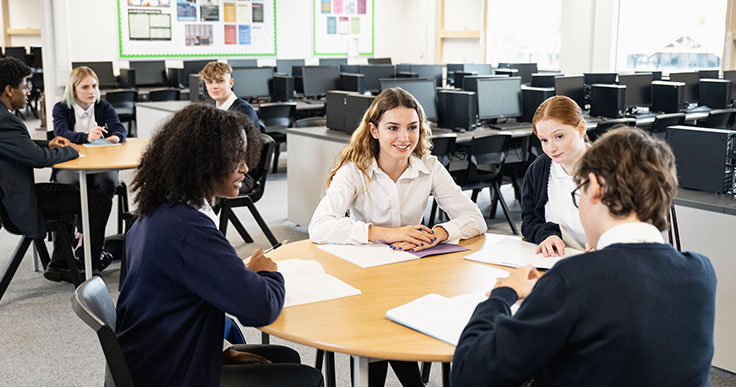 inside a class room